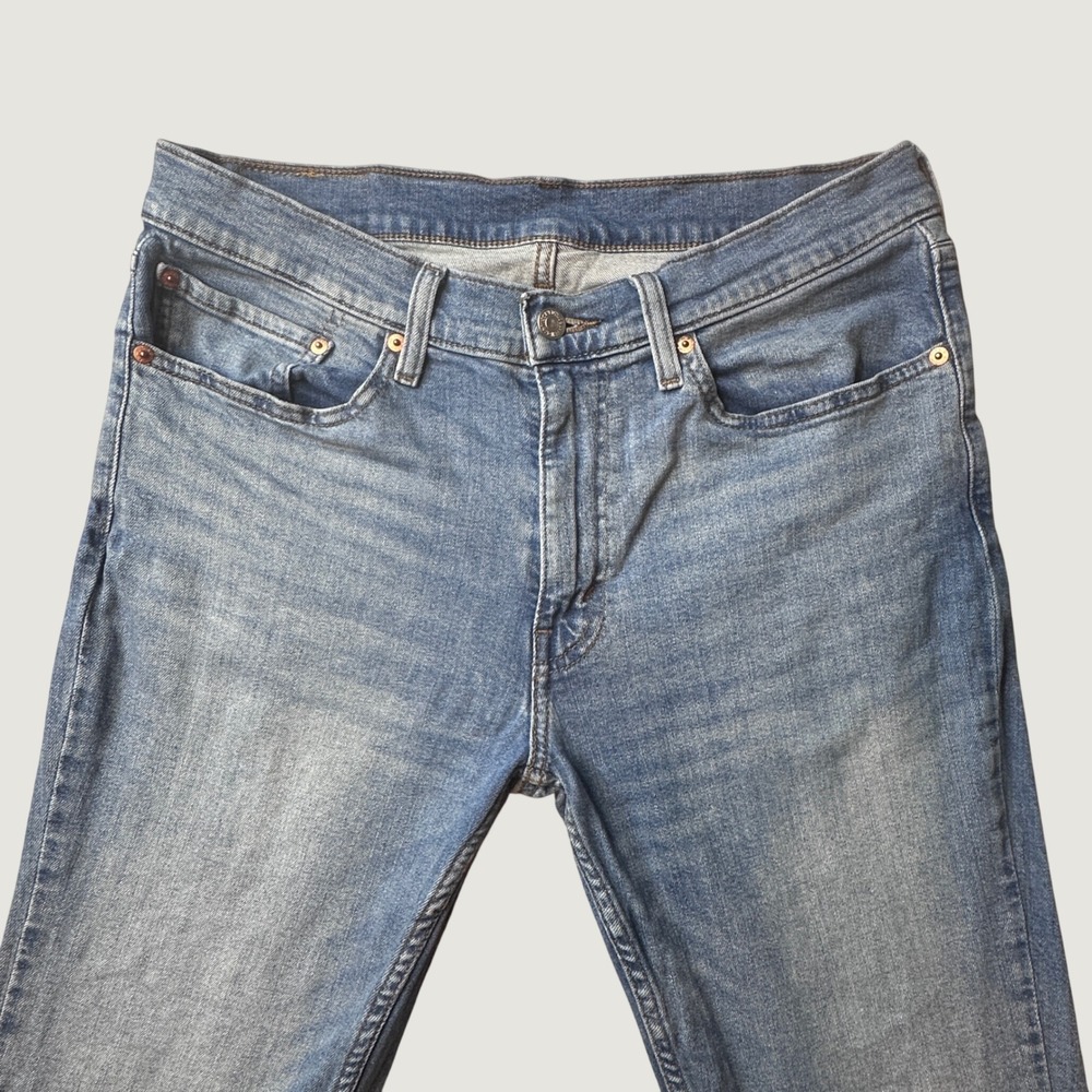 Levi's 511 Jeans Mens 34x30 Slim Fit Light Wash Blue Stretch Denim 04511-6084